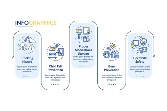 Babyproofing Home Vector Infographic Design Guide