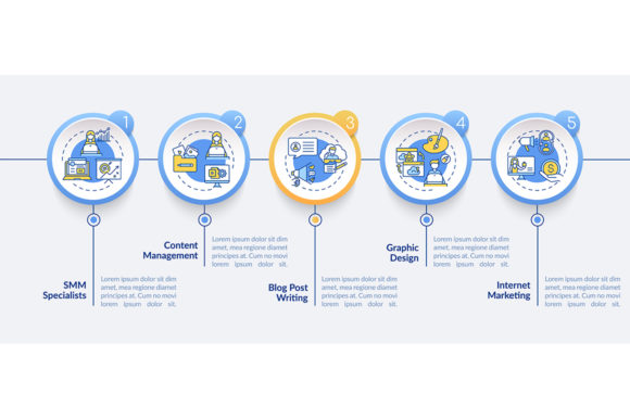 Digital Marketing Vector Infographic: Visualizing Strategy and Workflow