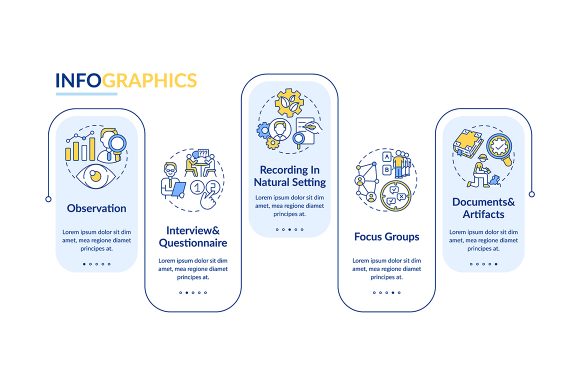 Observation Vector Infographic Template: Elevating Documents and Artifacts Presentation Design