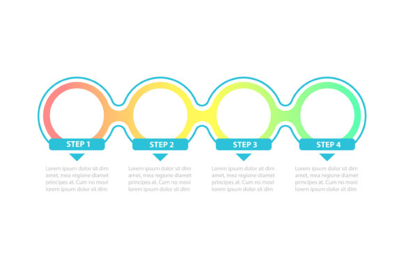 Streamlining Visual Communication with Empty Gradient Circles Vector Templates