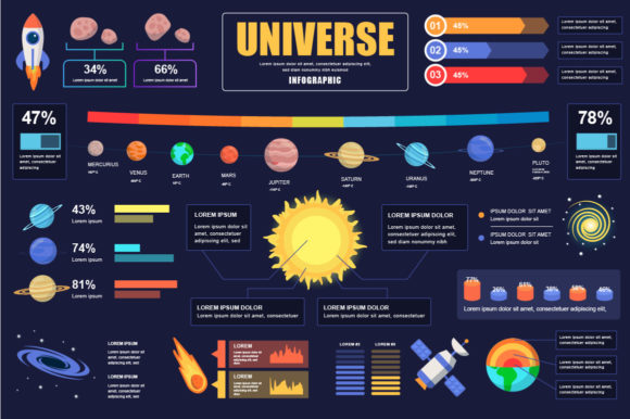 Universe Infographic Design Template Guide